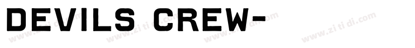 Devils Crew字体转换